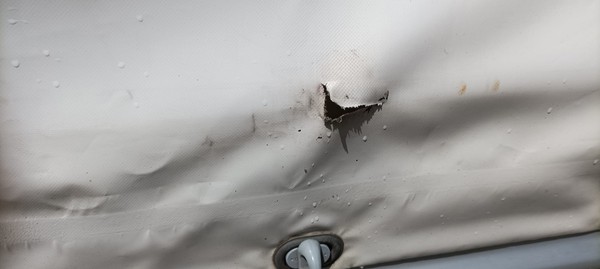 HT 355221 GR minor damage to PVC