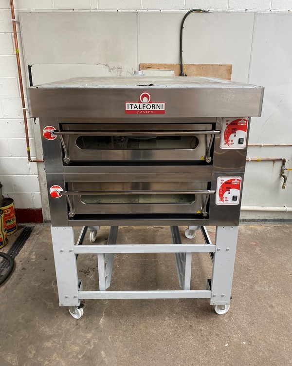 Secondhand Used Italforni Double Deck Electric Pizza Oven