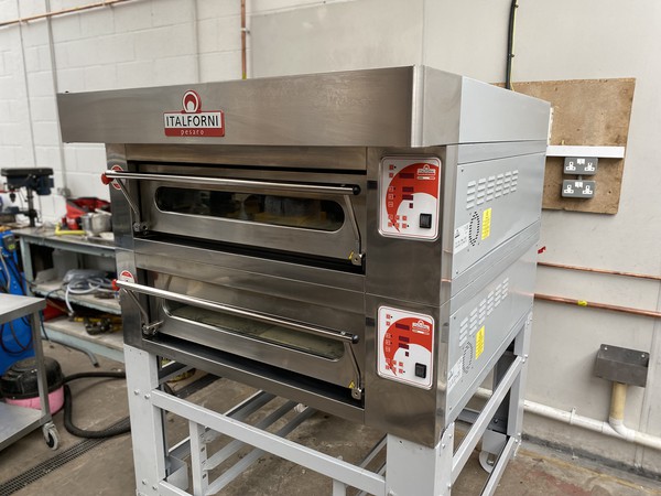 Secondhand Used Italforni Double Deck Electric Pizza Oven For Sale