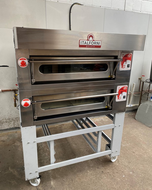 Used Italforni Double Deck Electric Pizza Oven For Sale