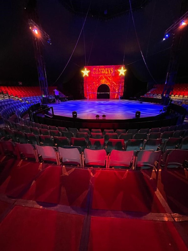 Big top with tiered seating