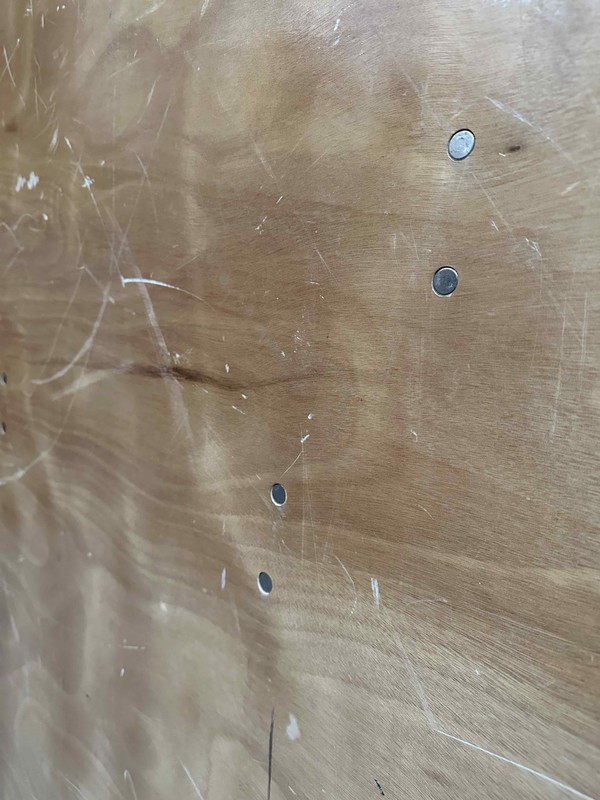 6ft Round Plywood Tables For Sale