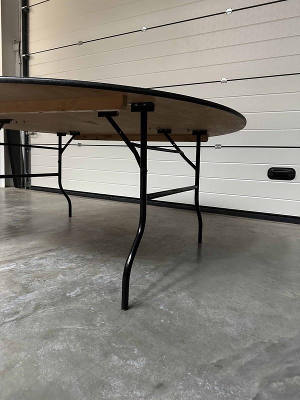 Used 6ft Round Plywood Tables For Sale