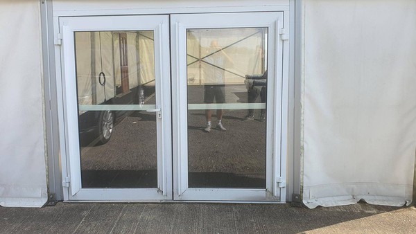 Double marquee doors for sale