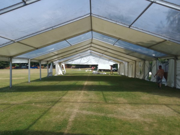 Framed marquee for sale 9m x 42m