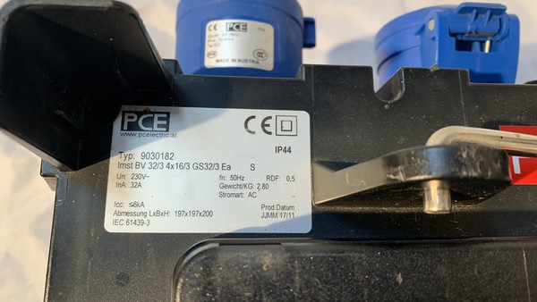 PCE 32A Single Phase Mains Distro For Sale