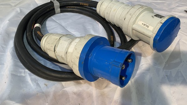 4 Mt 63A Single Phase Mains Cable For Sale
