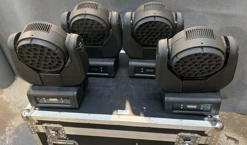 Secondhand Set of 4 Showtec Expression 5000 LED Moving Lights For Sale Secondhand Set of 4 Showtec Expression 5000 LED Moving Lights For Sale