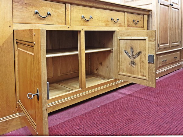 Hotel dining room cupboard