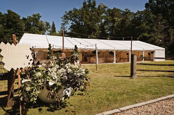 12m x 24m Framed marquee with Subfloor + lining