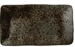 Black Ironstone Rectangular Plate