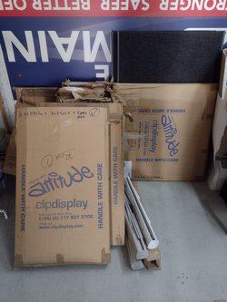 Secondhand Job Lot of Clipdisplay Display Boards For Sale