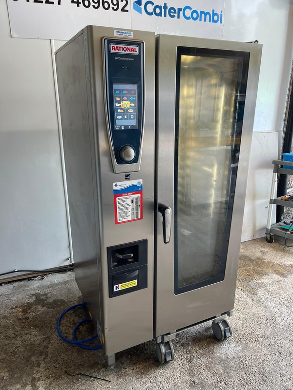 2018 Rational SCCWE 20 Grid Gas Combi Oven with Trolley For Sale