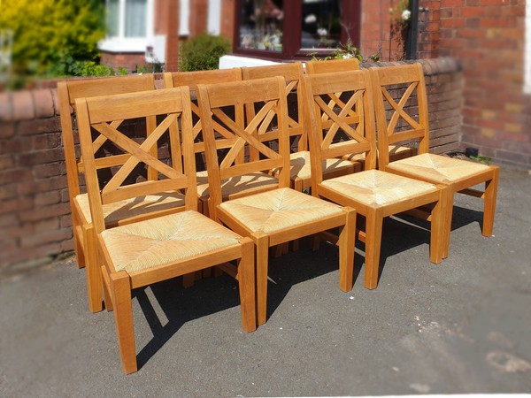 Oak dining chairs