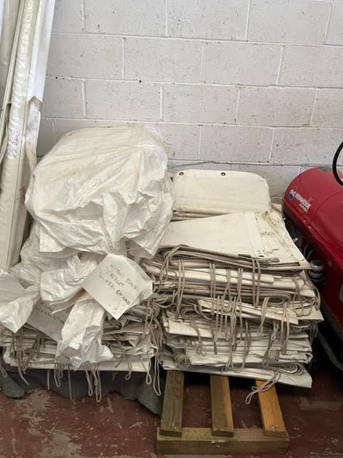Secondhand Custom Covers PVC Stock for 3m Bays For Sale Secondhand Custom Covers PVC Stock for 3m Bays For Sale