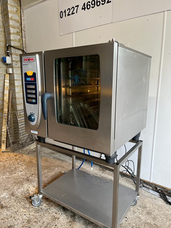 Secondhand Used Rational SCC 6 Grid Combi Oven with Stand