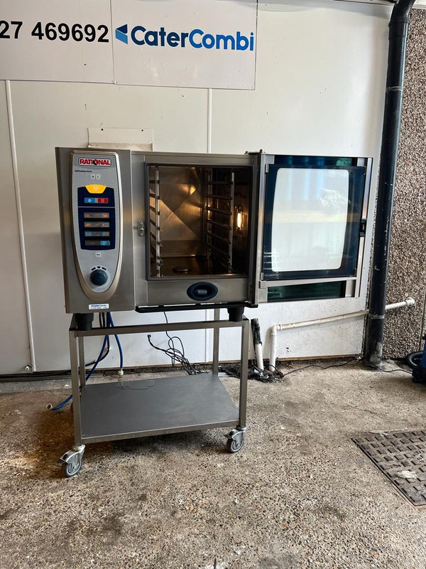 Used Rational SCC 6 Grid Combi Oven with Stand