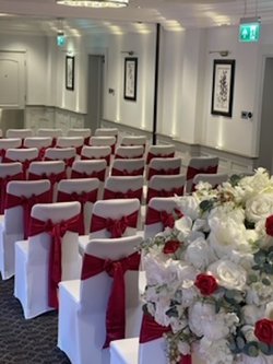 Venue Decoration and Chair Cover Stock - Warwickshire