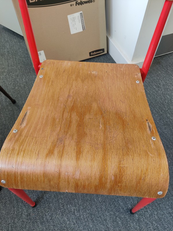 Retro Wooden School Chairs for sale