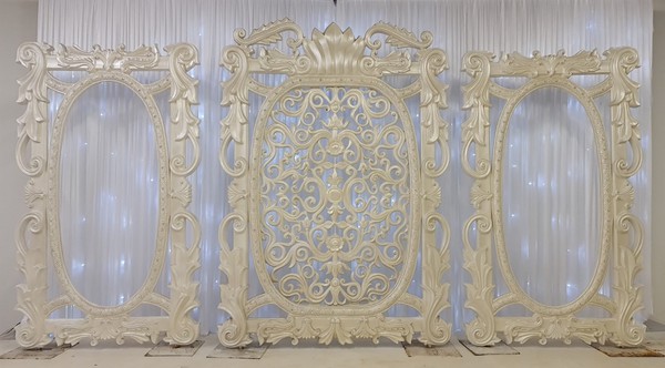 Crystal White Fibreglass Backdrop Stands for sale