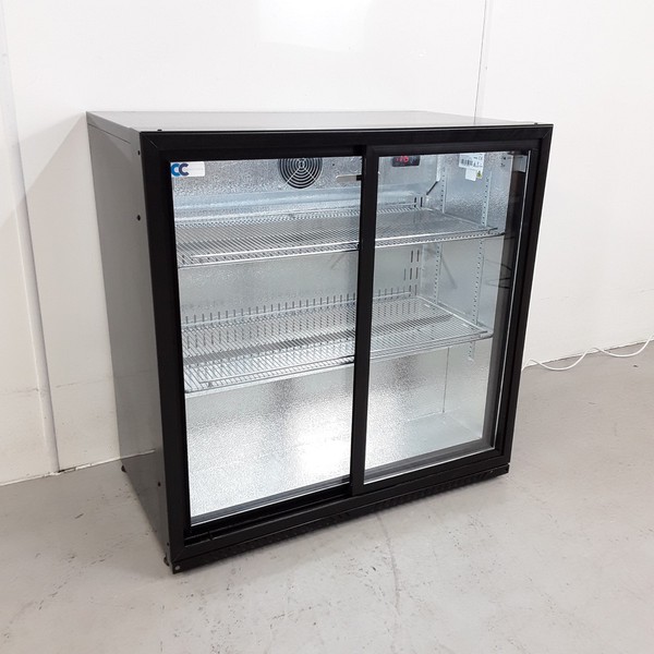 Brand New Madrid 2 Sliding Door Bottle Fridge For Sale