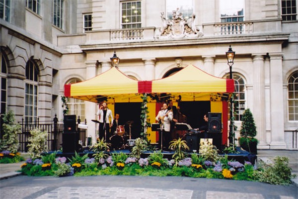 London marquee band stand
