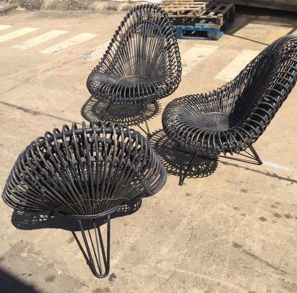 Wicker Easy Chairs