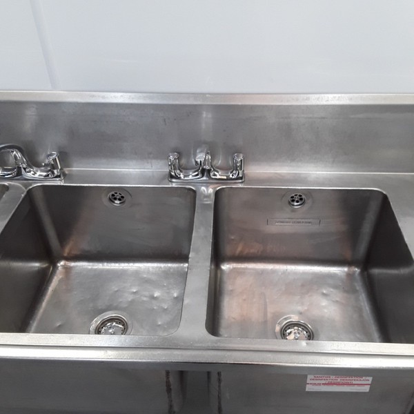 Used Stainless Steel Triple Bowl Sink