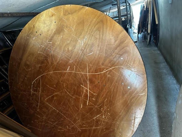 Used 6ft round banqueting tables for sale