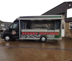 Catering van with large full length hatch