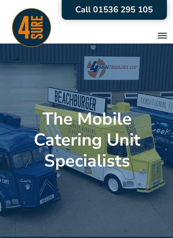 Catering Vans by 4 Sure trailers Ltd