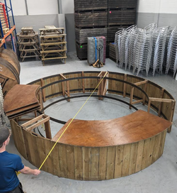 Rustic round bar for sale