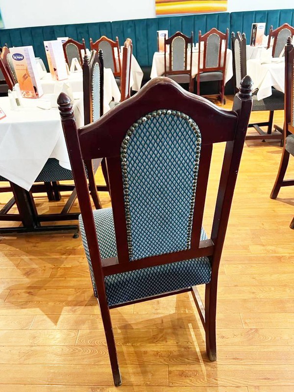 Secondhand restaurant chairs in Mahogany