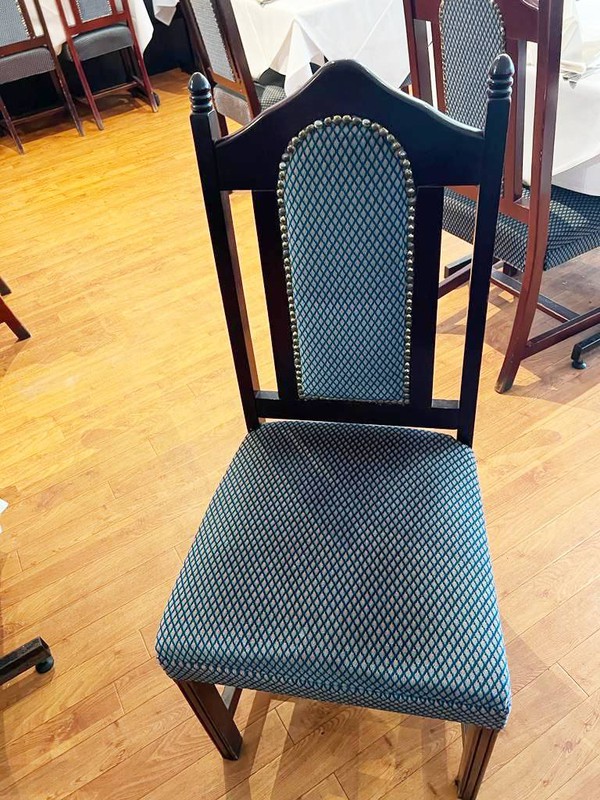 Upholstered restaurant chairs