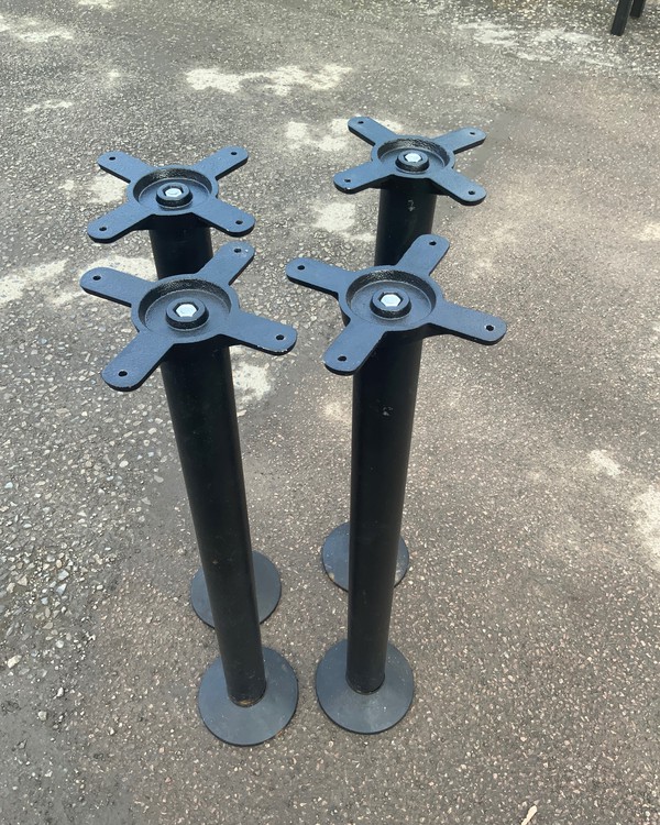 Steel Table Leg and Base 25cm Wide 100cm High For Sale