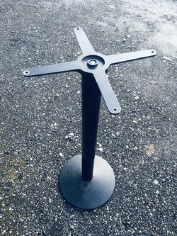Secondhand Steel Table Leg and Base 100cm High For Sale