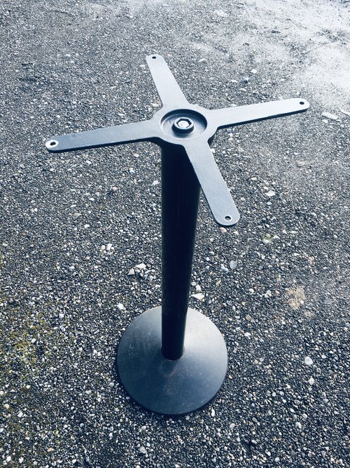 Secondhand Steel Table Leg and Base 100cm High For Sale Secondhand Steel Table Leg and Base 100cm High For Sale