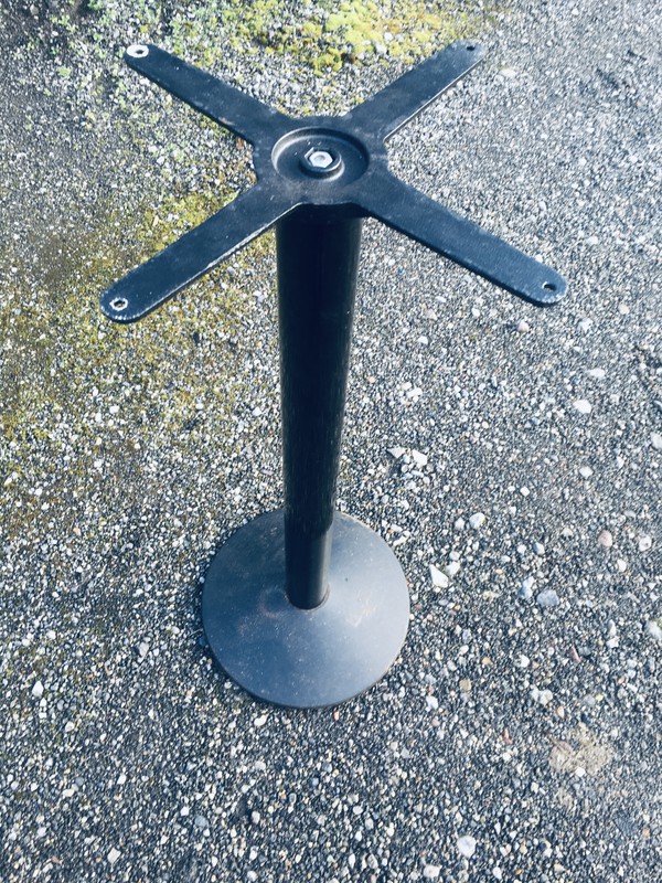 Steel Table Leg and Base 100cm High For Sale