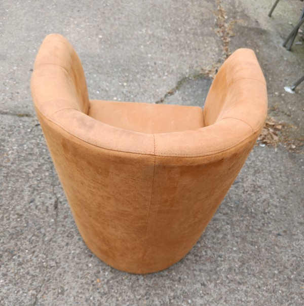 Gold Fabric Tub Chairs for sale