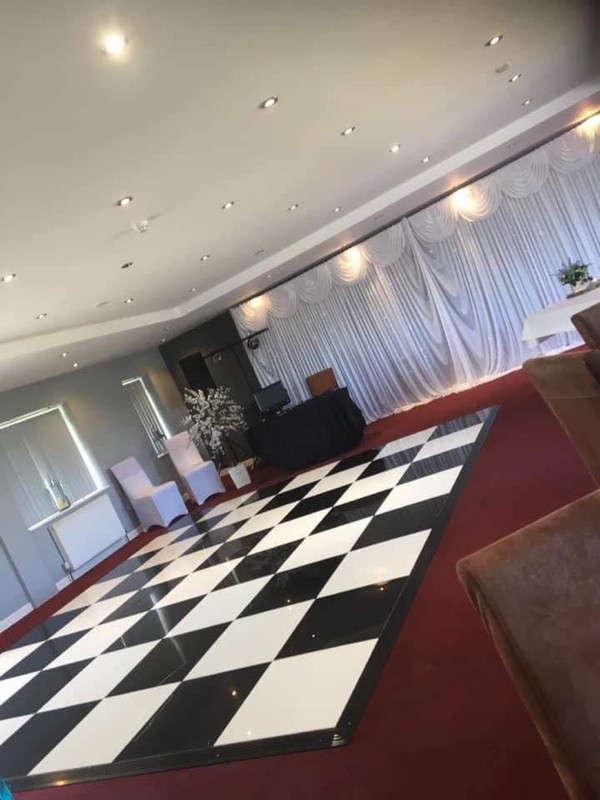 Black and white checkerboard dance floor for sale