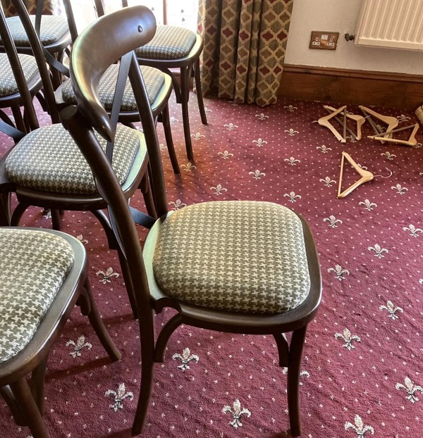 Secondhand Cross Backed Banqueting Chairs