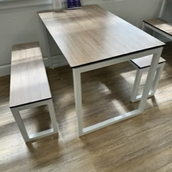 Used tables and benches