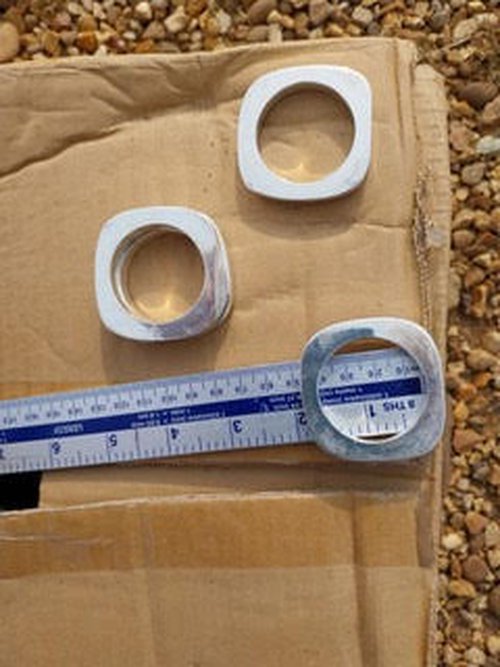 Secondhand Heavy Weight Squared Off Napkin Rings For Sale Secondhand Heavy Weight Squared Off Napkin Rings For Sale