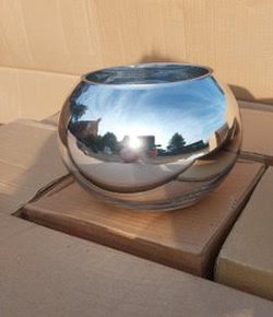 Secondhand Silver Mirror Gold Fish Bowls For Sale