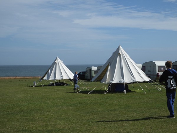 Large canvas bell tents