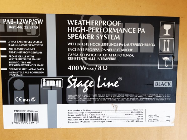 Stage Line PAB-12WP/SW 200 W Waterproof Speakers