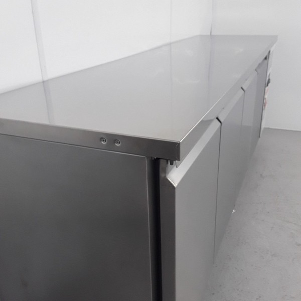 Stainless steel 4 door prep fridge