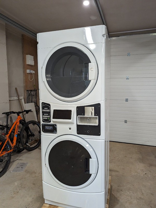 Maytag Coin 9kg Commercial Industrial Washing Machine and Electric Dryer For Sale