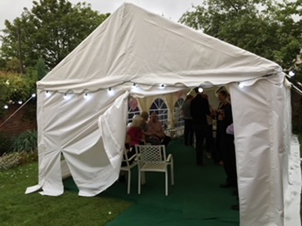 4m x 8m Tube framed marquee for sale