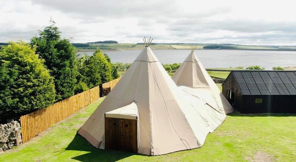 Two giant tipis for sale with linking kit